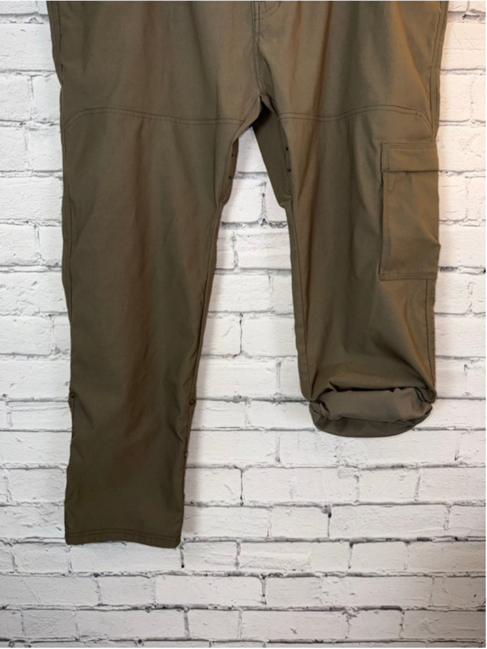 Men's Prana Pants size 42x30 Brown Stretch Zion Slim Cargo Pants Hiking Pants - Picture 6 of 16